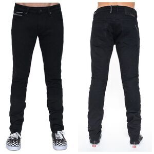 Cult of Individuality Rocker Slim Jeans Men’s Size 44 Black Stretch Denim Street